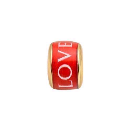 Image of Christina Collect Love Red forgyldt charm